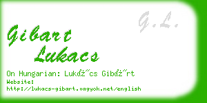 gibart lukacs business card